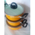 Non-stick Carbon steel enamel casserole sets insulated casserole set enamel dinnerware set